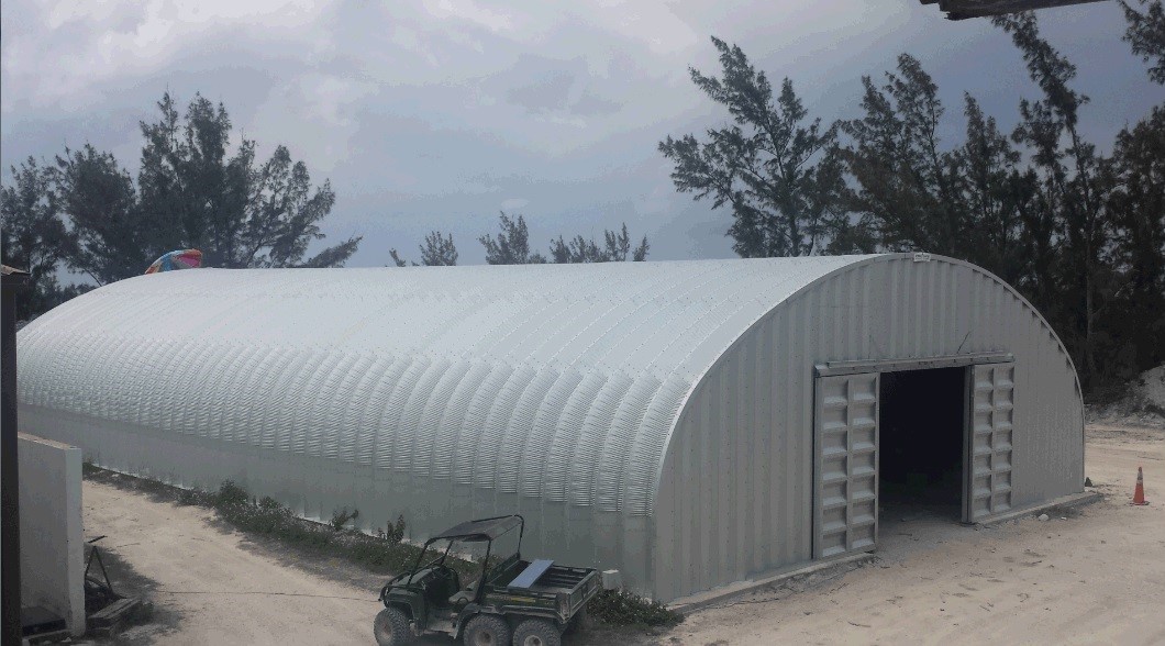 Bodega de servicio SteelMaster en un desarrollo turístico